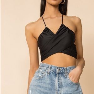 Cece Cross Front Top